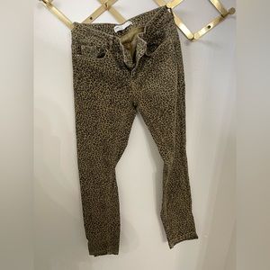 Zara leopard skinny jeans. Used condition.